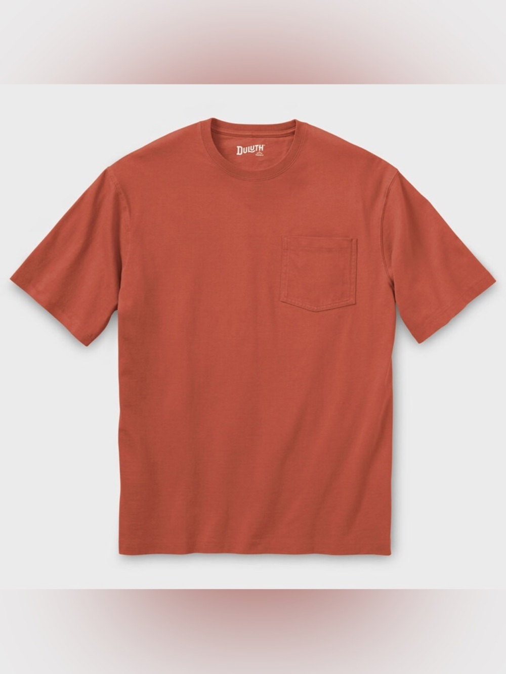 Duluth Trading Co Brick Red Short-Sleeve Pocket Tee